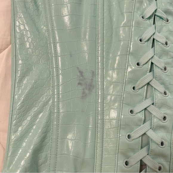 Savage X Fenty Light Blue Corset Top - Picture 3 of 6